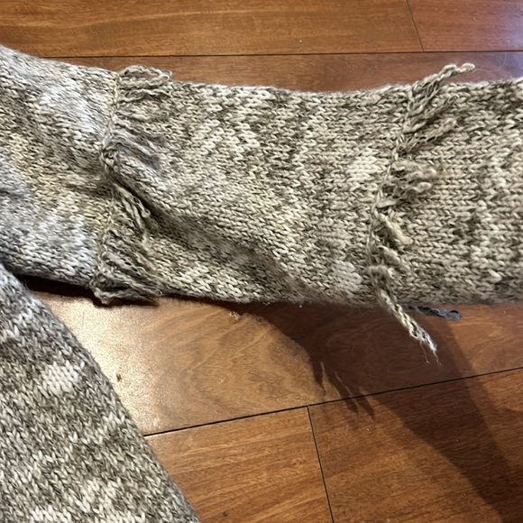 Loft Bear Fringe Mock Neck Sweater - Picture 4 of 9